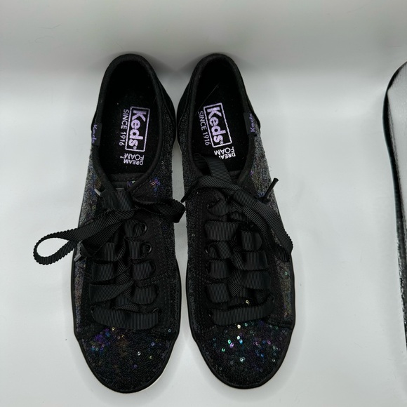 Keds Black Sequin Sneakers - Picture 4 of 6